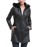 Bgsd Petite Greta Leather Parka Coat