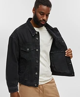 Mode of One Men's Regular-Fit Denim Trucker Jacket, Created for Macy's