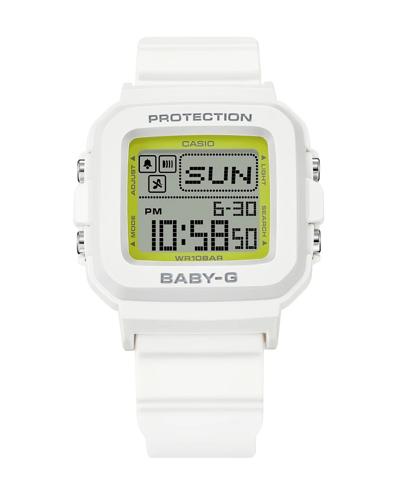 G-Shock Baby-g Women's Digital White Resin Watch, 39mm BGD10K-7