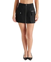 Steve Madden Women's Mila Zip-Front Mini Skirt