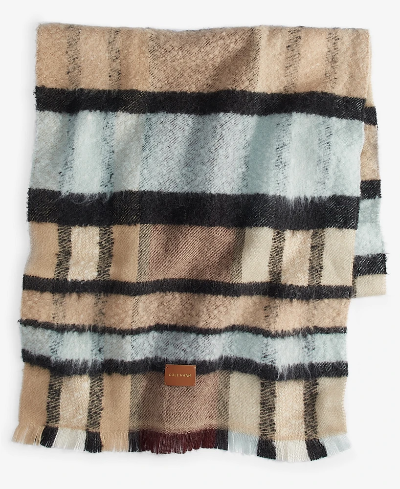 Cole Haan Women's Woven Plaid Scarf