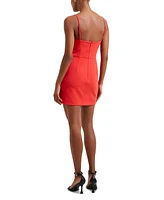 French Connection Women's Whisper Corset-Neckline Sleeveless Mini Dress