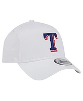 New Era Men's White Texas Rangers Tc A-Frame 9FORTY Adjustable Hat