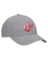 Fanatics Men's Gray Detroit Red Wings Extra Time Adjustable Hat