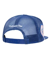 Mitchell Ness Men's Royal Los Angeles Dodgers Rope Trucker Snapback Hat