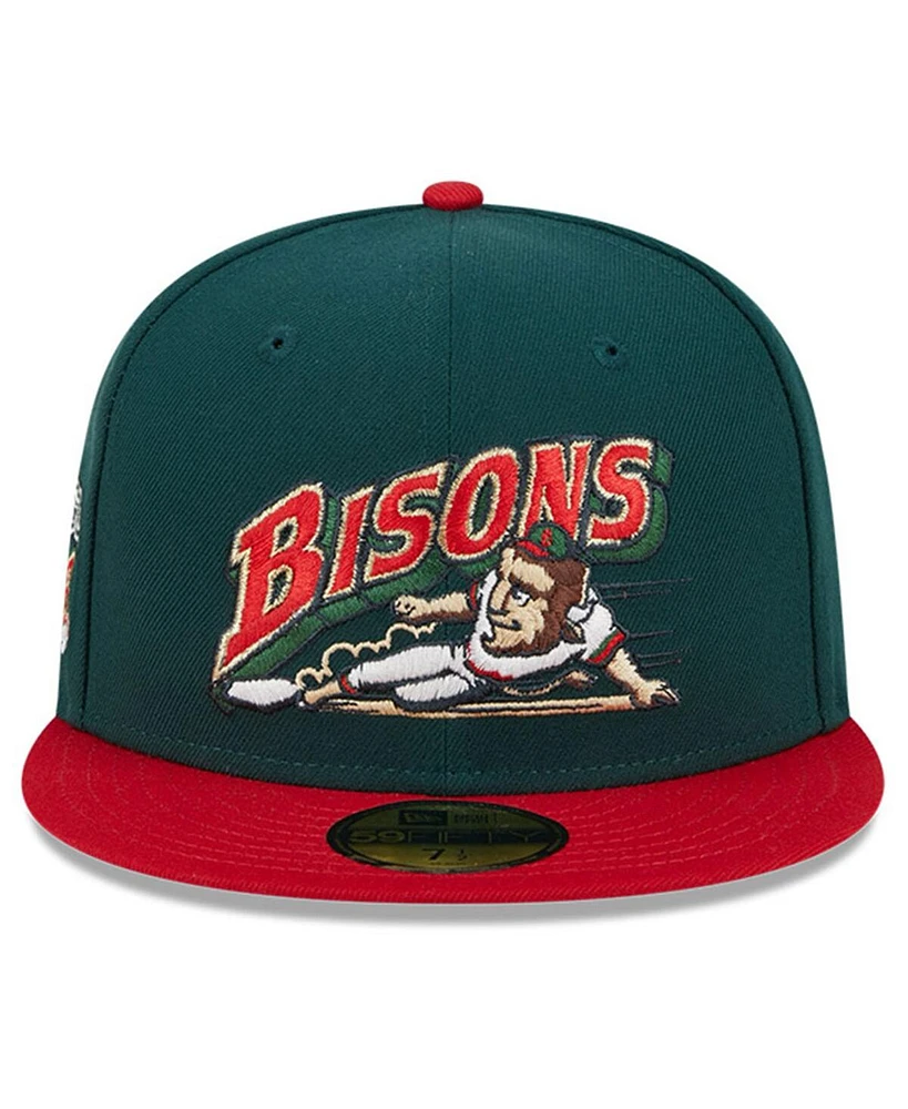 New Era Men's Green Buffalo Bisons Big League Chew Team 59FIFTY Fitted Hat