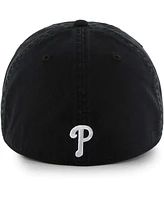 47 Brand Men's Black Philadelphia Phillies Crosstown Classic Franchise Fitted Hat