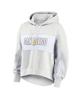 Fanatics Women's Oatmeal San Diego Padres Up For It Fleece Pullover Hoodie