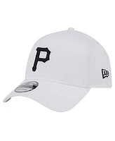 New Era Men's White Pittsburgh Pirates Tc A-Frame 9FORTY Adjustable Hat