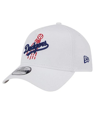 New Era Men's White Los Angeles Dodgers Tc A-Frame 9FORTY Adjustable Hat