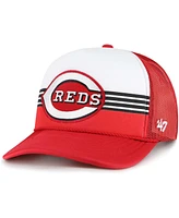 47 Brand Men's Red Cincinnati Reds Lift Off Foam Front Mesh Trucker Adjustable Hat