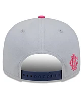 New Era Men's Gray/Navy Chicago White Sox Raspberry Big League Chew Flavor Pack 9FIFTY Snapback Hat