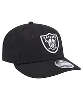 New Era Men's Black Las Vegas Raiders Main Low Profile 9FIFTY Snapback Hat