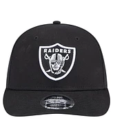 New Era Men's Black Las Vegas Raiders Main Low Profile 9FIFTY Snapback Hat