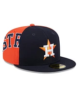 New Era Men's Navy/Orange Houston Astros Gameday Sideswipe 59FIFTY Fitted Hat