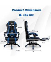 Adjustable E-Sports Racing Style Chair with Padded Headrest, Lumbar Support