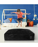 47" x 35.5" Crash Pad Sensory Mat with Foam Blocks and Washable Velvet Cover