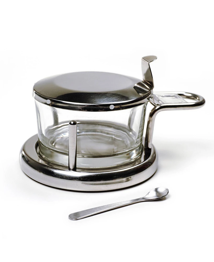 Rsvp International Endurance Stainless Steel 6x4x3" Salt Server and Spoon Set