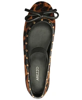 Arezzo Women's Elis Studded Leopard Ballet Flats