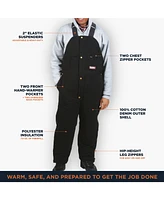 RefrigiWear Big & Tall ComfortGuard Insulated High Bib Overalls Water-Resistant Denim