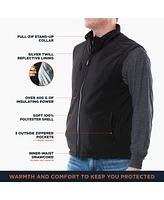 RefrigiWear Big & Tall Warm Insulated Softshell Vest Water-Resistant -20F Protection