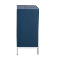 Wooden and Metal Leg Accent Cabinet for Living and Dining Room