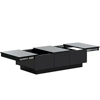 Multi-Use Coffee Table with Hidden Storage & Sliding Top