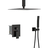 Ceiling Shower Set - Inch Square Shower Set, Dual Shower Heads