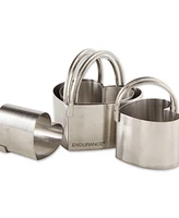 Rsvp International Endurance Stainless Steel 4 Piece Heart Shaped Nesting Biscuit Cutter Set