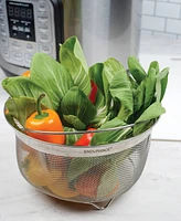 Rsvp International Endurance Stainless Steel 3 Quart Mesh Basket With Folding Handles