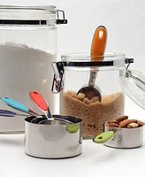 Rsvp International Endurance Stainless Steel 5 Piece Measuring Cup Set - Color Handles