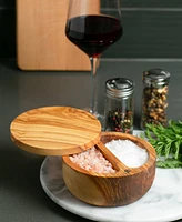 Rsvp International Olive Wood 8 ounce Salt Box