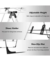Costway Laundry Clothes Storage Drying Rack Portable Folding Dryer Hanger Heavy Duty