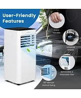 Costway 10000 Btu Portable Air Conditioner 4-in-1 Ac with Cool Fan Humidifier Sleep Mode