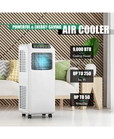 Costway 9,000 Btu Portable Air Conditioner & Dehumidifier Function Remote w/ Window Kit