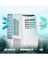 Costway 5500 Btu (8000BTU Ashrae) Portable Air Conditioner & Dehumidifier Function Remote