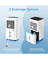 Costway 24 Pints 1500 Sq. Ft Portable Dehumidifier For Medium To Large Spaces