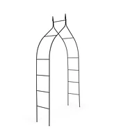 8'4'' High x 4'7'' Wide Steel Garden Arch Rose Arbor Climbing Plant Outdoor Garden