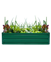 Costway 47"x35.5" Patio Raised Garden Bed Vegetable Flower Plant