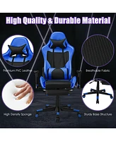 Costway Massage Gaming Chair Reclining Racing Office Computer