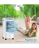 Costway 3-in-1 Evaporative Air Cooler Portable Air Cooling Fan w/ Fan & Humidifier