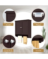 Costway Wall Mounted Bathroom Medicine Cabinet Storage Cupboard