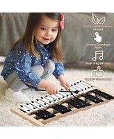 27 Note Foldable Glockenspiel Xylophone Aluminum Music Instrument