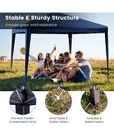 Costway Patio 10x10ft Outdoor Instant Pop-up Canopy Folding Sun Shelter Carry Bag