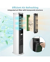 Costway 3-In-1 Portable Evaporative Air Cooler 40'' Bladeless Cooling Tower Fan w/Timer