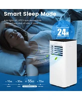 Costway 8000 Btu Portable Air Conditioner 4-in-1 Ac Unit with Cool Fan Dehum Sleep Mode