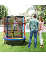 Costway 55'' Kids Trampoline Bouncing Jumping Mat Recreational Trampoline