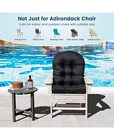 Costway Patio Adirondack Chair Cushion High Back Fade Resistant 5'' Seat Pad Outdoor