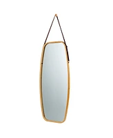 Costway 39'' Modern Rectangle Wall Hanging Framed Mirror