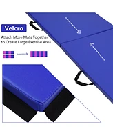 Costway 6'x2' Yoga Mat Folding Exercise Aerobics Stretch Gymnastic